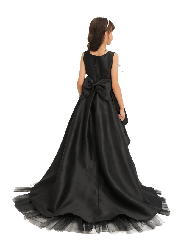 kidsatelier-tulleen-Black-Accented-Tea-Styled-Salem-Dress