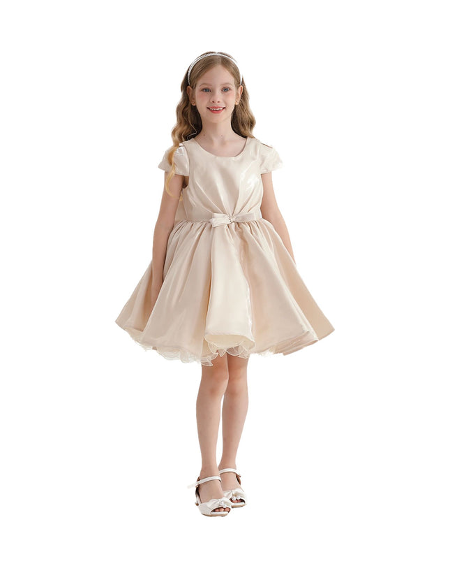 kidsatelier-tulleen-THG2350-Champagne-bow-short-solera-dress