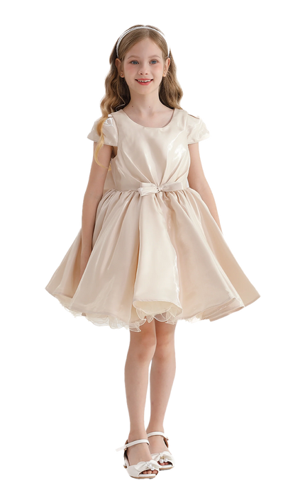 kidsatelier-tulleen-Champagne-Bow-Short-Solera-Dress