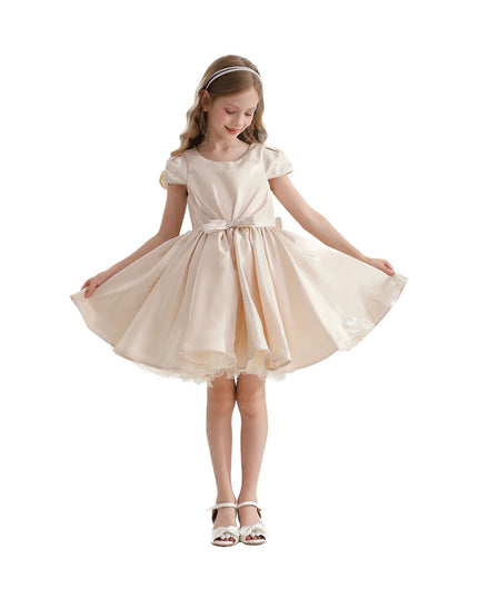 kidsatelier-tulleen-THG2350-Champagne-bow-short-solera-dress