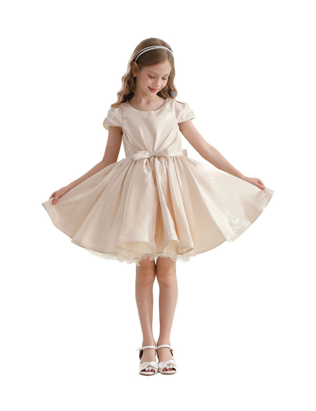 kidsatelier-tulleen-THG2350-Champagne-bow-short-solera-dress