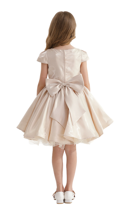 kidsatelier-tulleen-Champagne-Bow-Short-Solera-Dress