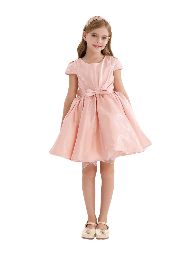 kidsatelier-tulleen-Pink-Bow-Short-Solera-Dress