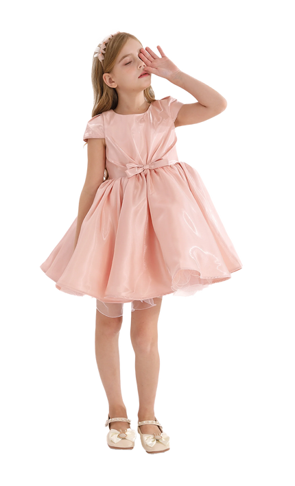 kidsatelier-tulleen-Pink-Bow-Short-Solera-Dress
