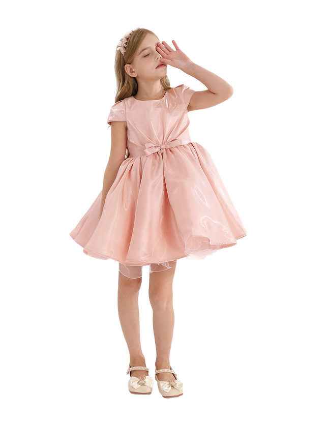 kidsatelier-tulleen-Pink-Bow-Short-Solera-Dress