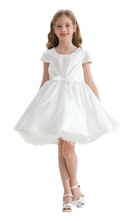 kidsatelier-tulleen-White-Bow-Short-Solera-Dress