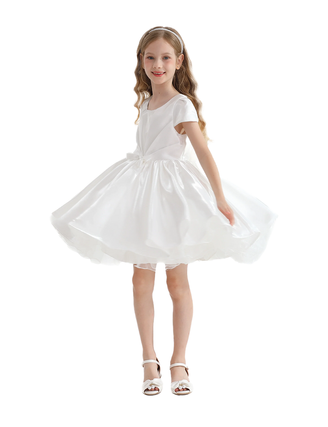 kidsatelier-tulleen-White-Bow-Short-Solera-Dress