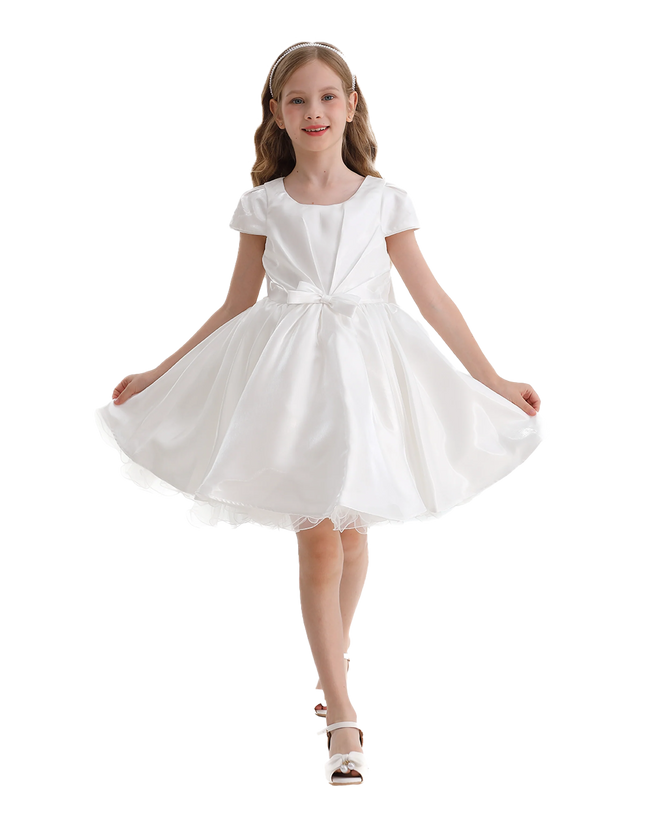 kidsatelier-tulleen-White-Bow-Short-Solera-Dress