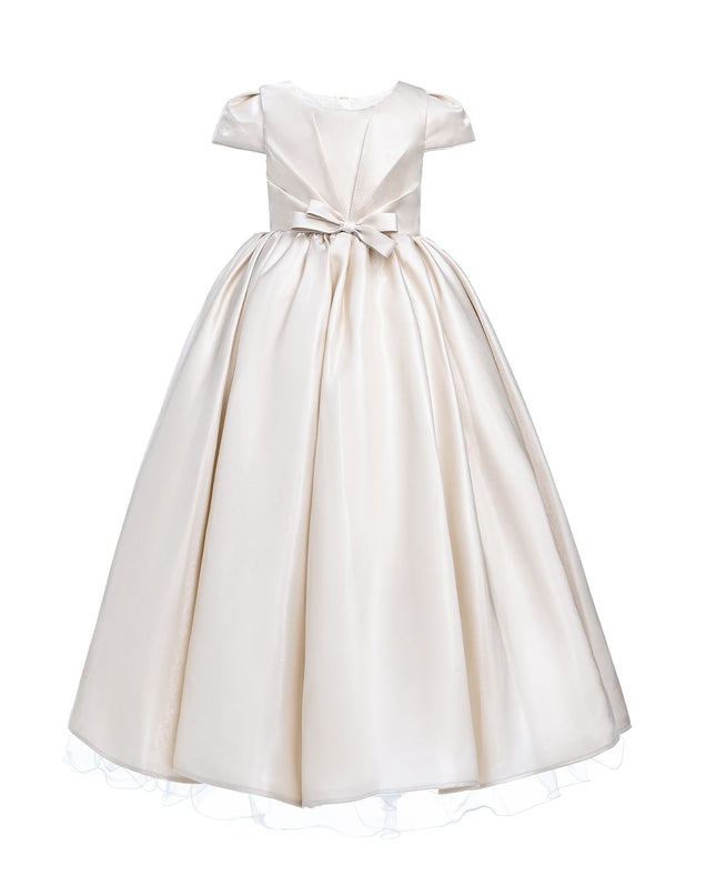 kidsatelier-tulleen-THG2351-Champagne-bow-long-brea-dress