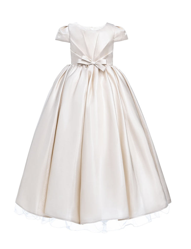 kidsatelier-tulleen-THG2351-Champagne-bow-long-brea-dress