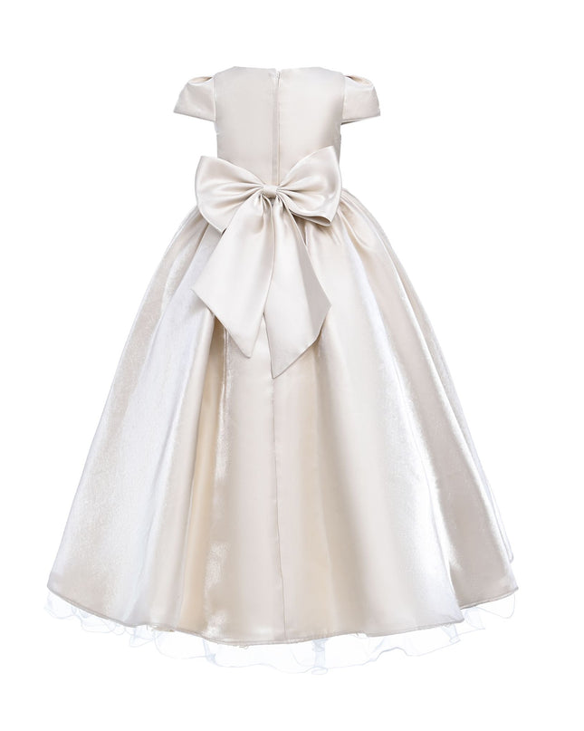kidsatelier-tulleen-THG2351-Champagne-bow-long-brea-dress