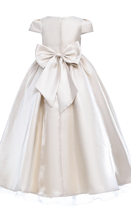 kidsatelier-tulleen-Champagne-Bow-Long-Brea-Dress