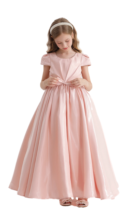 kidstaelier-tulleen-Pink-Bow-Long-Brea-Dress