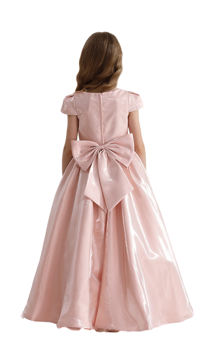 kidstaelier-tulleen-Pink-Bow-Long-Brea-Dress