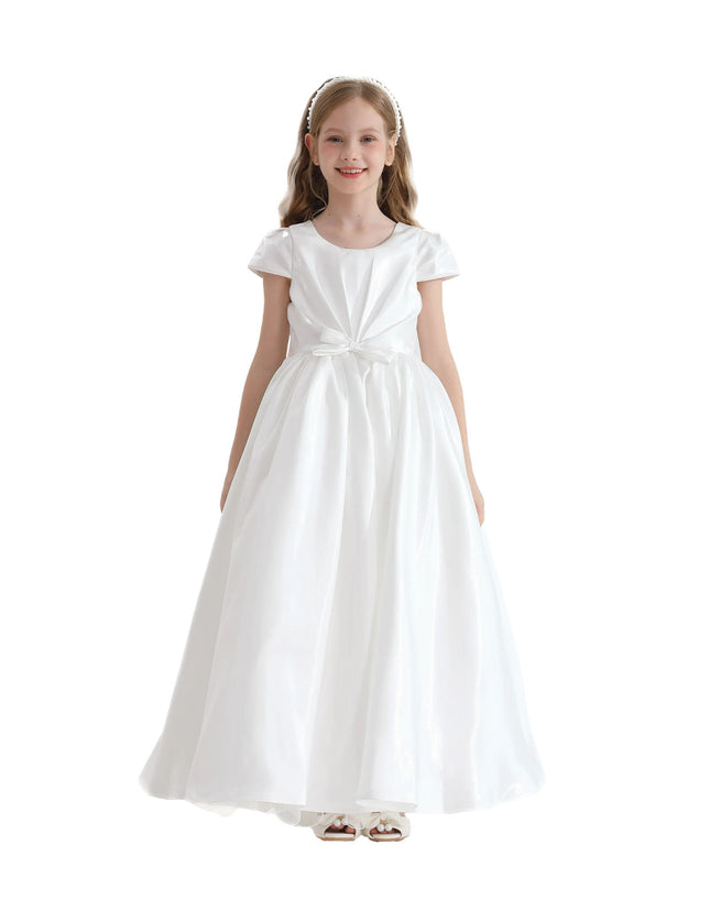 kidsatelier-tulleen-THG2351-White-bow-long-brea-dress