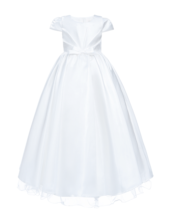 kidsatelier-tulleen-White-Bow-Long-Brea-Dress