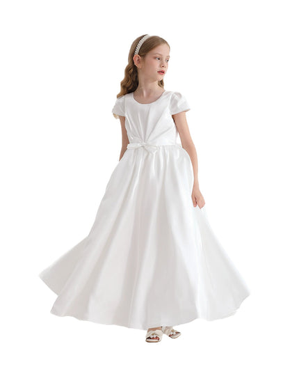 kidsatelier-tulleen-THG2351-White-bow-long-brea-dress