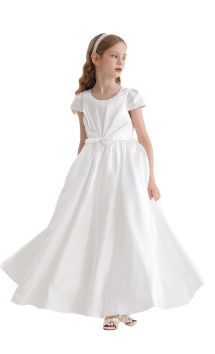 kidsatelier-tulleen-White-Bow-Long-Brea-Dress