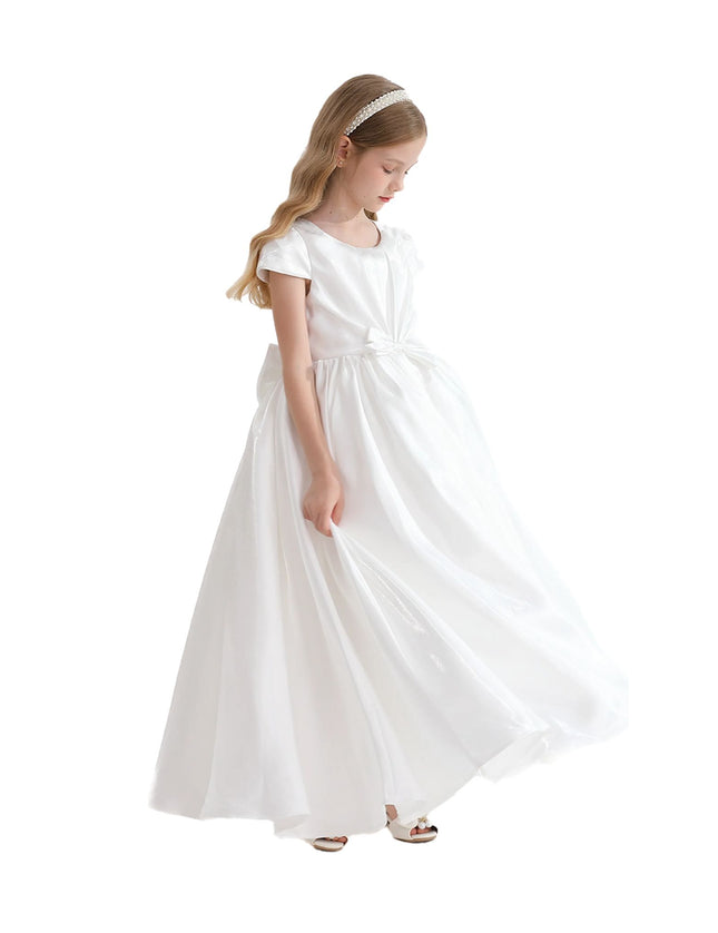 kidsatelier-tulleen-THG2351-White-bow-long-brea-dress