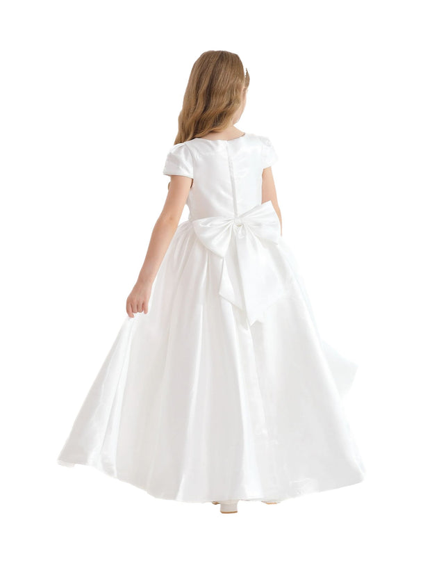 kidsatelier-tulleen-THG2351-White-bow-long-brea-dress