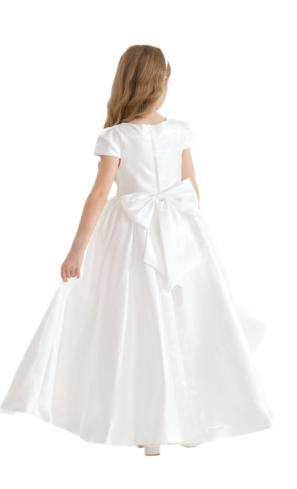 kidsatelier-tulleen-White-Bow-Long-Brea-Dress