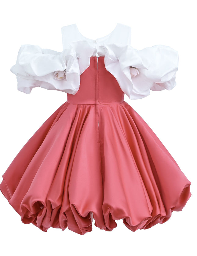 kidsatelier-tulleen-THG6291-red-silhouette-white-sleeve-isadora-dress