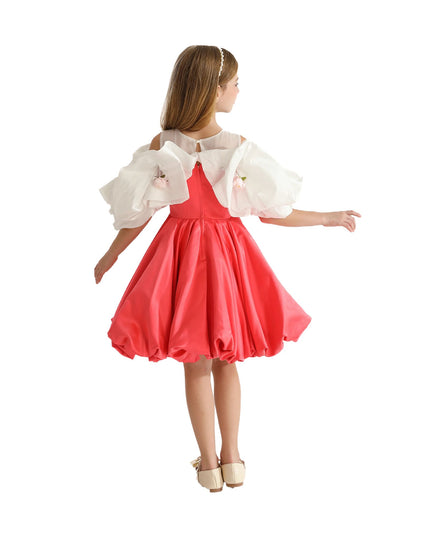 kidsatelier-tulleen-THG6291-red-silhouette-white-sleeve-isadora-dress