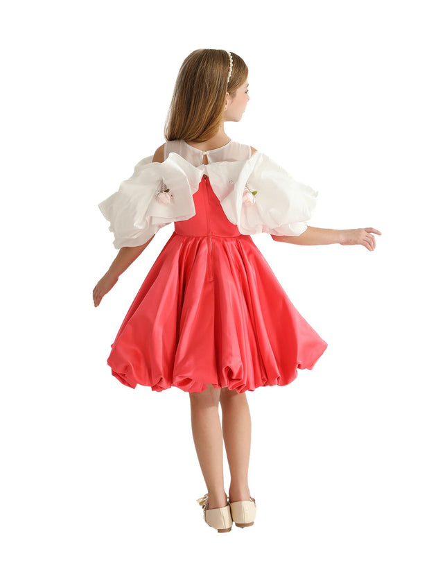 kidsatelier-tulleen-THG6291-red-silhouette-white-sleeve-isadora-dress