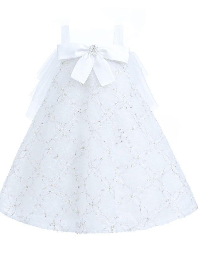 Kidsatelier-tulleen-THG8050-white-floral-bow-cadiz-dress