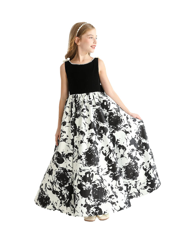 kidsatelier-tulleen-THG8141-black-and-white-abstract-dalmeny-dress