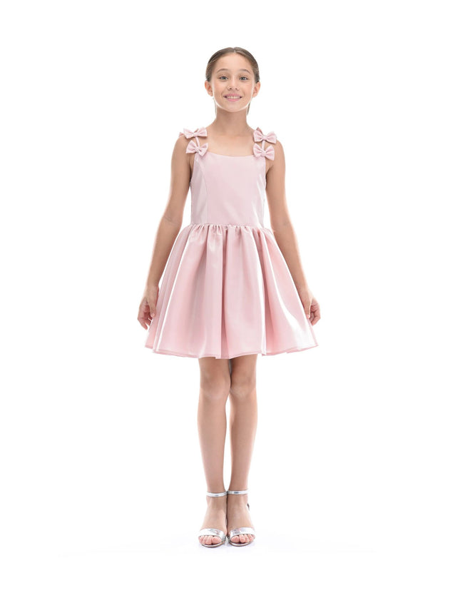 kidsatelier-tulleen-TJ-3115-Pink-bow-dumont-dress