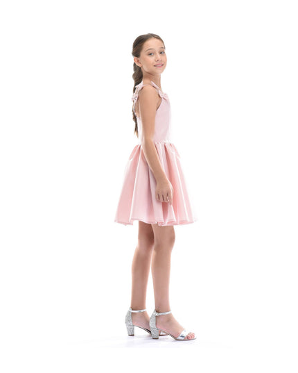 kidsatelier-tulleen-TJ-3115-Pink-bow-dumont-dress