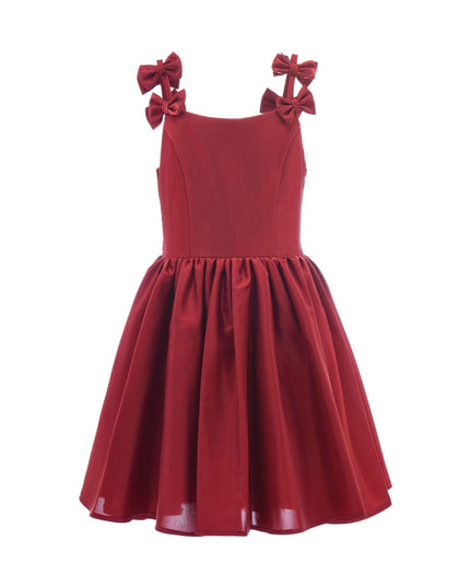 Kidsatelier-tulleen-TJ-3115-Red-bow-dumont-dress