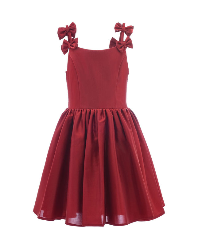 Kidsatelier-tulleen-TJ-3115-Red-bow-dumont-dress