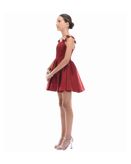Kidsatelier-tulleen-TJ-3115-Red-bow-dumont-dress