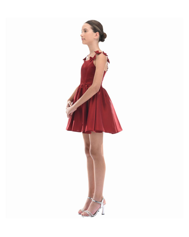 Kidsatelier-tulleen-TJ-3115-Red-bow-dumont-dress