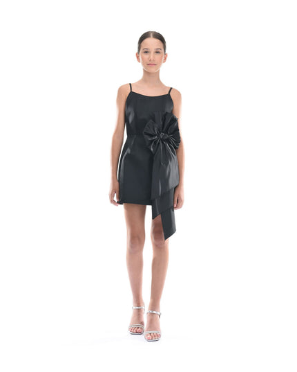 Kidsatelier-tulleen-TJ-3116-Black-bow-livonia-dress