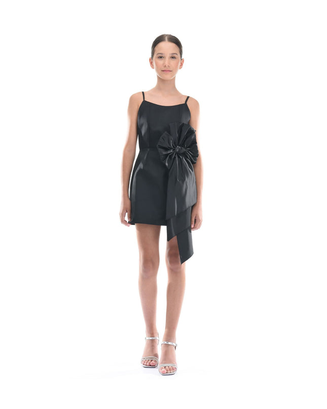 Kidsatelier-tulleen-TJ-3116-Black-bow-livonia-dress