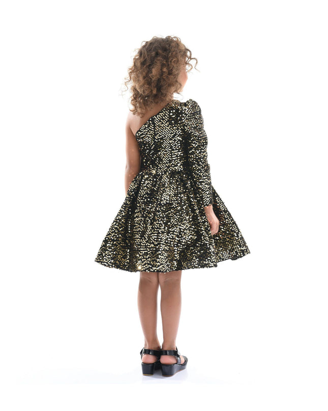 kidsatelier-tulleen-TJ-3117-Black Gold-sequin-bow-zoria-dress