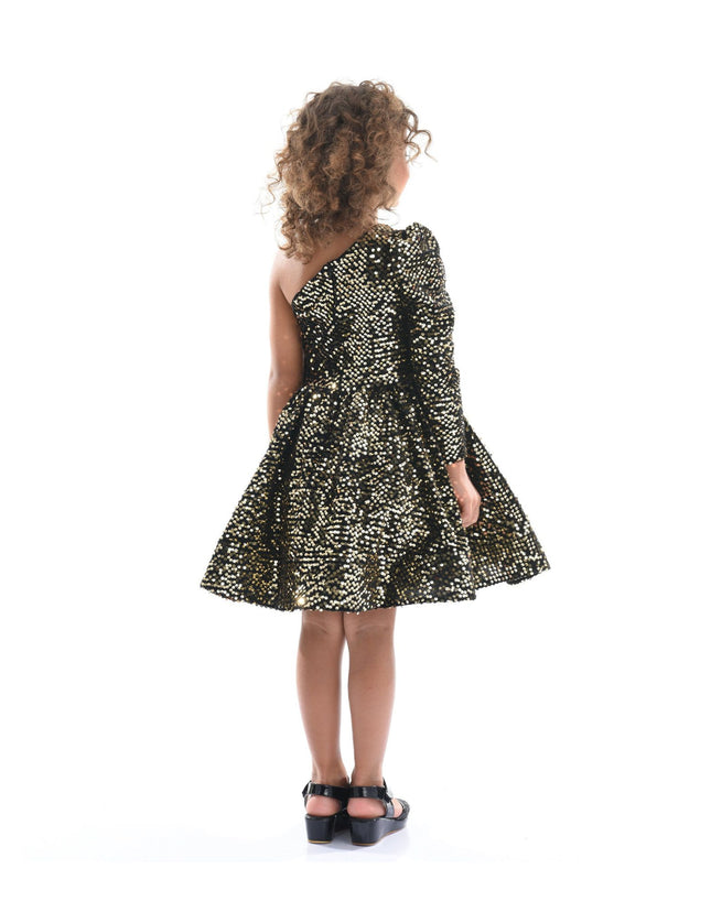 kidsatelier-tulleen-TJ-3117-Black Gold-sequin-bow-zoria-dress