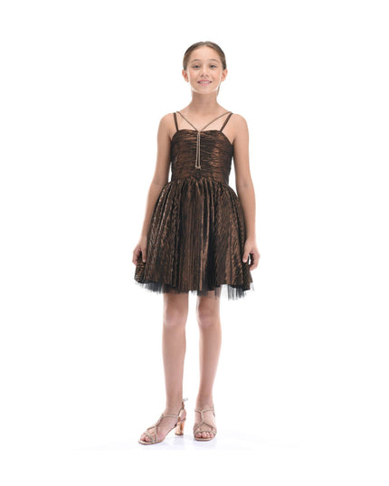 Kidsatelier-tulleen-TJ-3120-Bronze-gianotta-strapped-dress
