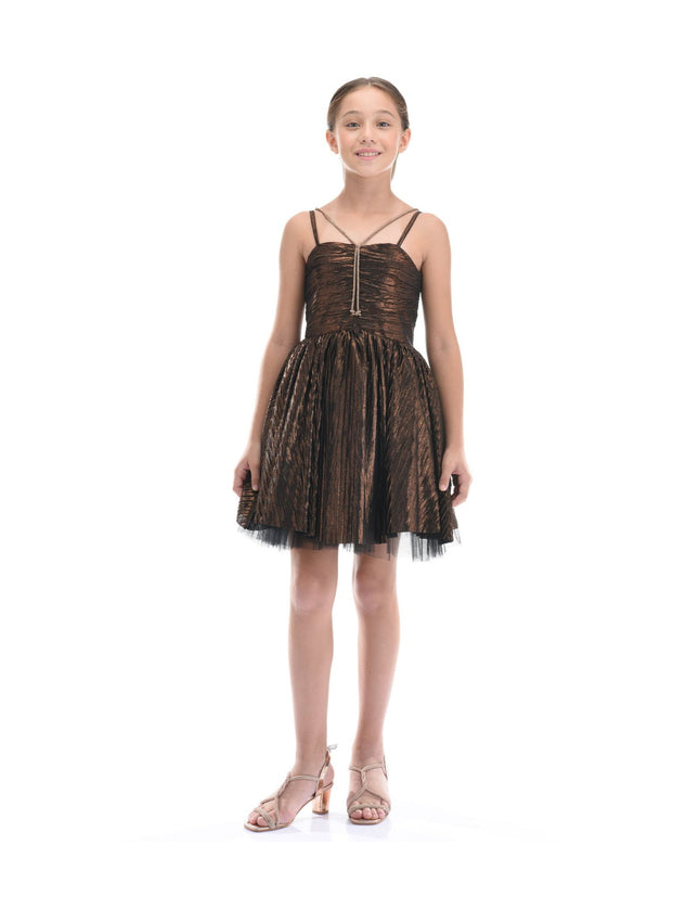 Kidsatelier-tulleen-TJ-3120-Bronze-gianotta-strapped-dress