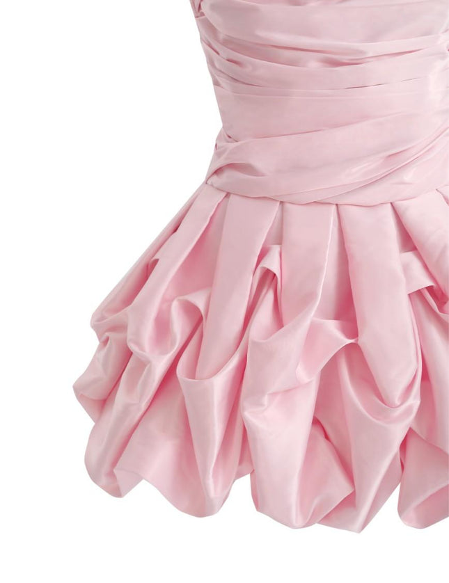 kids atelier tulleen Light Pink Strapless Satin Dress