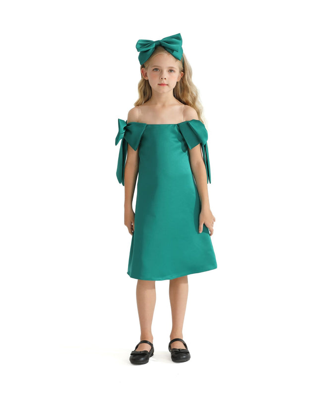 kidsatelier-tulleen-TMC-24005-Green-luneta-off-shoulder-bow-dress