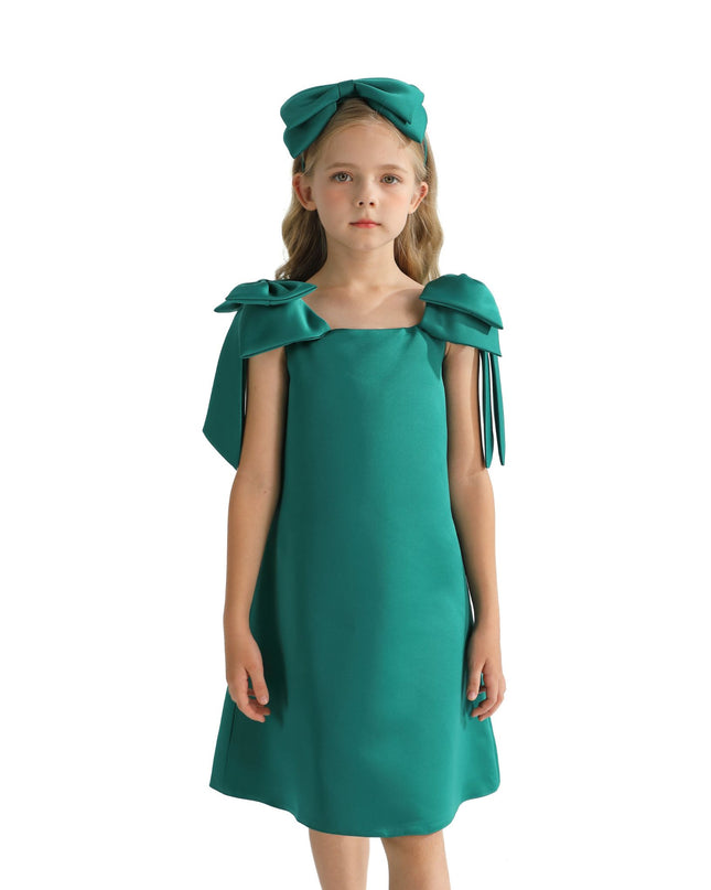 kidsatelier-tulleen-TMC-24005-Green-luneta-off-shoulder-bow-dress