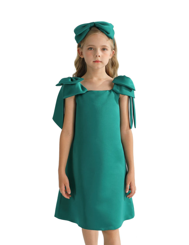kidsatelier-tulleen-TMC-24005-Green-luneta-off-shoulder-bow-dress