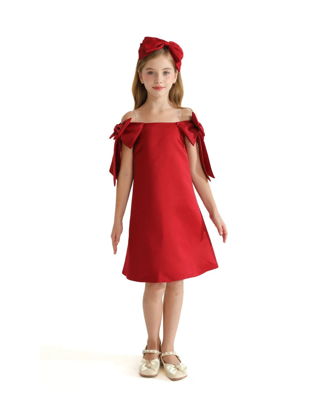 kidsatelier-tulleen-TMC-24005-Red-luneta-off-shoulder-bow-dress
