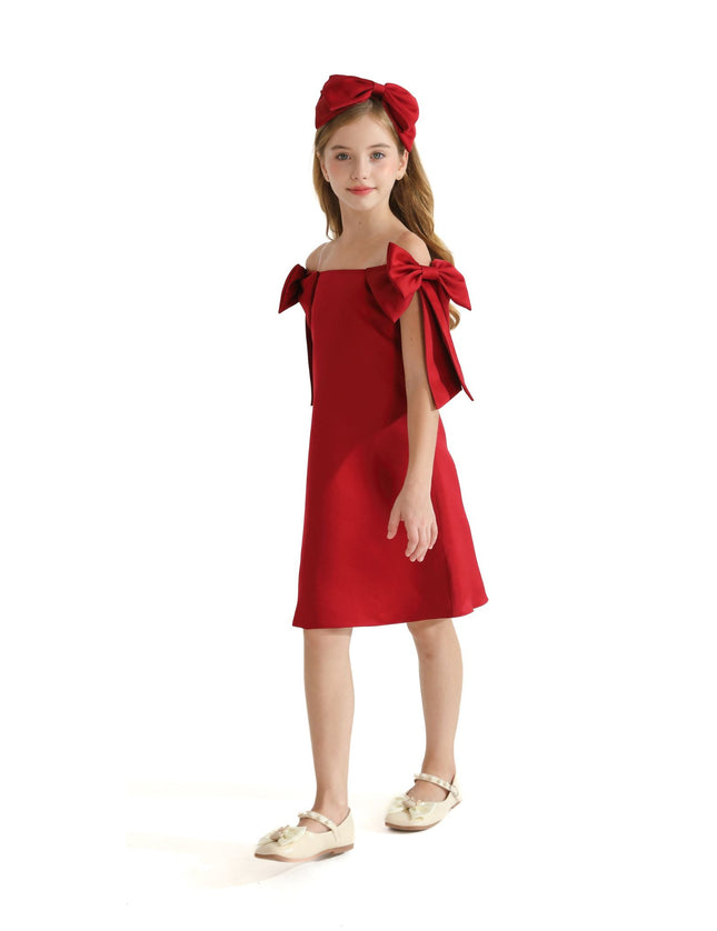 kidsatelier-tulleen-TMC-24005-Red-luneta-off-shoulder-bow-dress