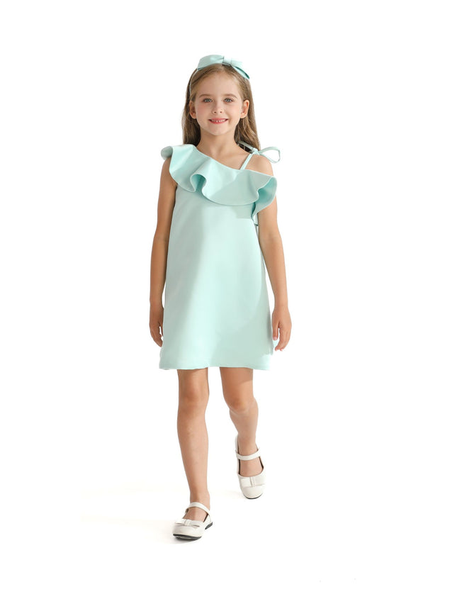 kidsatelier-tulleen-TMC-24006-Green-petulla-off-shoulder-ruffle-dress