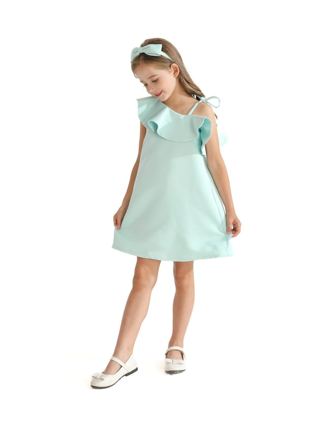 kidsatelier-tulleen-TMC-24006-Green-petulla-off-shoulder-ruffle-dress
